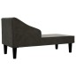 vidaXL Chaiselongue mit Nackenrolle Schwarz Samt vidaXL Chaiselongue mit Nackenrolle Schwarz Samt