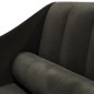 vidaXL Chaiselongue mit Nackenrolle Schwarz Samt vidaXL Chaiselongue mit Nackenrolle Schwarz Samt