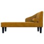 vidaXL Chaiselongue mit Nackenrolle Braun Samt vidaXL Chaiselongue mit Nackenrolle Braun Samt