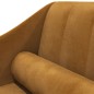 vidaXL Chaiselongue mit Nackenrolle Braun Samt vidaXL Chaiselongue mit Nackenrolle Braun Samt
