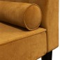 vidaXL Chaiselongue mit Nackenrolle Braun Samt vidaXL Chaiselongue mit Nackenrolle Braun Samt