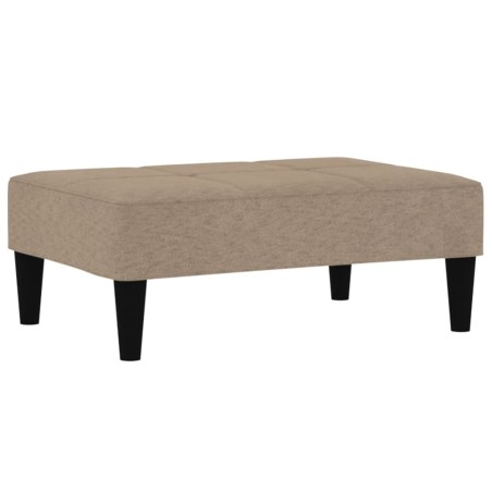 vidaXL Hocker Taupe Mikrofasergewebe