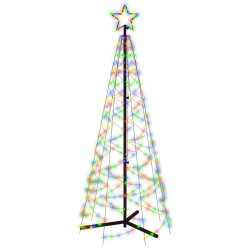 LED-Weihnachtsbaum Kegelform Mehrfarbig 200 LEDs 70x180 cm