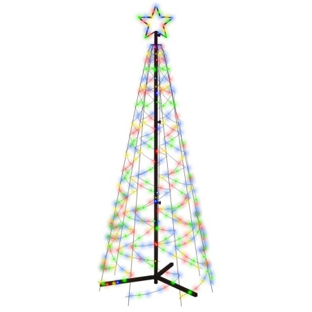 LED-Weihnachtsbaum Kegelform Mehrfarbig 200 LEDs 70x180 cm
