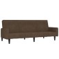 vidaXL Schlafsofa 2-Sitzer Braun Mikrofasergewebe vidaXL Schlafsofa 2-Sitzer Braun Mikrofasergewebe