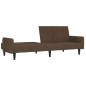 vidaXL Schlafsofa 2-Sitzer Braun Mikrofasergewebe vidaXL Schlafsofa 2-Sitzer Braun Mikrofasergewebe