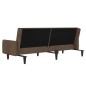 vidaXL Schlafsofa 2-Sitzer Braun Mikrofasergewebe vidaXL Schlafsofa 2-Sitzer Braun Mikrofasergewebe