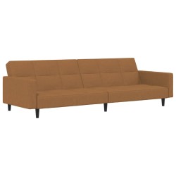 vidaXL Schlafsofa 2-Sitzer Taupe Mikrofaser