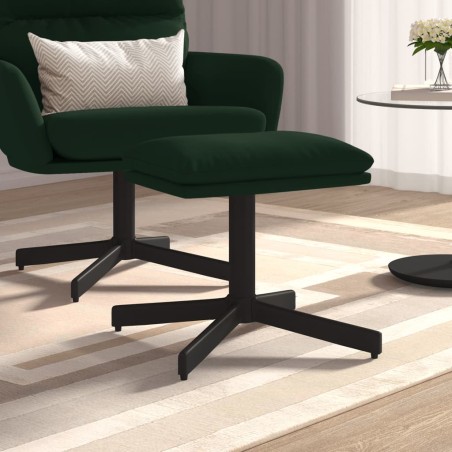 vidaXL Fußhocker Dunkelgrün 60x60x36 cm Samt