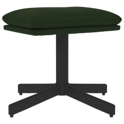 vidaXL Fußhocker Dunkelgrün 60x60x36 cm Samt
