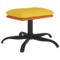 vidaXL Fußhocker Senfgelb 60x60x36 cm Stoff und Kunstleder vidaXL Fußhocker Senfgelb 60x60x36 cm Stoff und Kunstleder