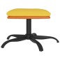 vidaXL Fußhocker Senfgelb 60x60x36 cm Stoff und Kunstleder vidaXL Fußhocker Senfgelb 60x60x36 cm Stoff und Kunstleder