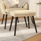 vidaXL Fußhocker Creme 45x29,5x35 cm Stoff vidaXL Fußhocker Creme 45x29,5x35 cm Stoff