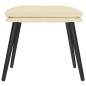 vidaXL Fußhocker Creme 45x29,5x35 cm Stoff vidaXL Fußhocker Creme 45x29,5x35 cm Stoff