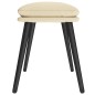 vidaXL Fußhocker Creme 45x29,5x35 cm Stoff vidaXL Fußhocker Creme 45x29,5x35 cm Stoff