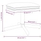 vidaXL Fußhocker Cremeweiß 60x60x36 cm Samt vidaXL Fußhocker Cremeweiß 60x60x36 cm Samt