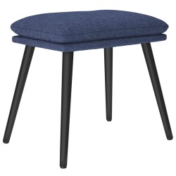 vidaXL Fußhocker Blau 45x29,5x35 cm Stoff