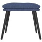 vidaXL Fußhocker Blau 45x29,5x35 cm Stoff vidaXL Fußhocker Blau 45x29,5x35 cm Stoff