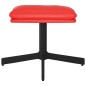 vidaXL Fußhocker Rot 60x60x36 cm Kunstleder