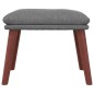 vidaXL Fußhocker Hellgrau 45x29,5x35 cm Stoff vidaXL Fußhocker Hellgrau 45x29,5x35 cm Stoff