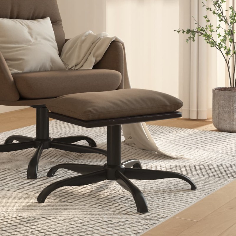 vidaXL Fußhocker Braun 60x60x36 cm Stoff und Kunstleder vidaXL Fußhocker Braun 60x60x36 cm Stoff und Kunstleder