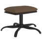 vidaXL Fußhocker Braun 60x60x36 cm Stoff und Kunstleder vidaXL Fußhocker Braun 60x60x36 cm Stoff und Kunstleder