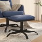vidaXL Fußhocker Blau 60x60x36 cm Stoff und Kunstleder vidaXL Fußhocker Blau 60x60x36 cm Stoff und Kunstleder