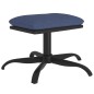 vidaXL Fußhocker Blau 60x60x36 cm Stoff und Kunstleder vidaXL Fußhocker Blau 60x60x36 cm Stoff und Kunstleder
