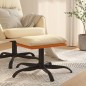 vidaXL Fußhocker Creme 60x60x36 cm Stoff und Kunstleder vidaXL Fußhocker Creme 60x60x36 cm Stoff und Kunstleder