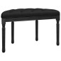 vidaXL Sitzbank Schwarz 81,5x41x49 cm Samt vidaXL Sitzbank Schwarz 81,5x41x49 cm Samt