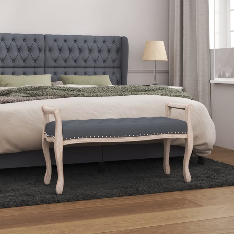 vidaXL Sitzbank Dunkelgrau 110x45x60 cm Samt vidaXL Sitzbank Dunkelgrau 110x45x60 cm Samt