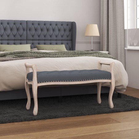 vidaXL Sitzbank Dunkelgrau 110x45x60 cm Samt