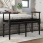 vidaXL Sitzbank Schwarz 110x40x70 cm Samt vidaXL Sitzbank Schwarz 110x40x70 cm Samt