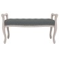 vidaXL Sitzbank Dunkelgrau 110x45x60 cm Stoff vidaXL Sitzbank Dunkelgrau 110x45x60 cm Stoff