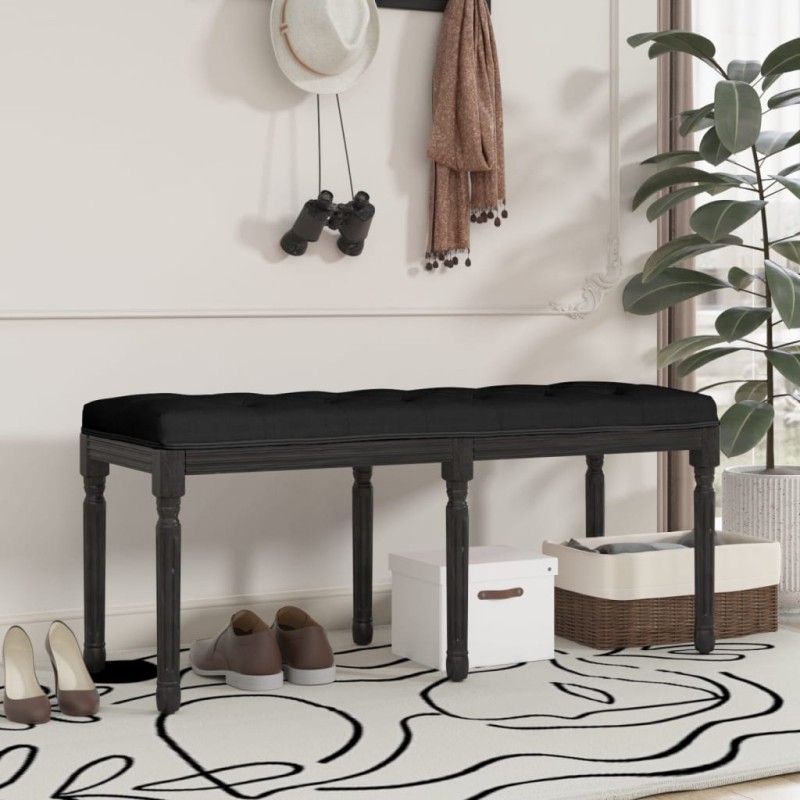 vidaXL Sitzbank Schwarz 110x40x49 cm Samt vidaXL Sitzbank Schwarz 110x40x49 cm Samt