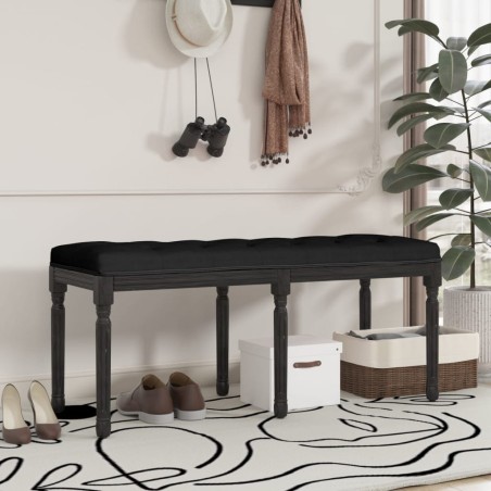 vidaXL Sitzbank Schwarz 110x40x49 cm Samt