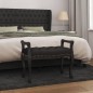 vidaXL Sitzbank Schwarz 80x45x60 cm Samt vidaXL Sitzbank Schwarz 80x45x60 cm Samt