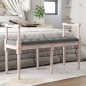 vidaXL Sitzbank Dunkelgrau 110x40x70 cm Stoff vidaXL Sitzbank Dunkelgrau 110x40x70 cm Stoff