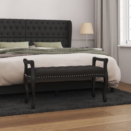 vidaXL Sitzbank Schwarz 110x45x60 cm Samt