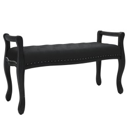 vidaXL Sitzbank Schwarz 110x45x60 cm Samt