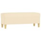 vidaXL Sitzbank Creme 100x35x41 cm Stoff vidaXL Sitzbank Creme 100x35x41 cm Stoff