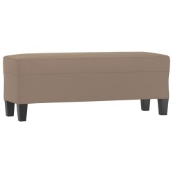 vidaXL Sitzbank Taupe 100x35x41 cm Mikrofasergewebe