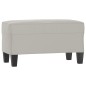 vidaXL Sitzbank Hellgrau 70x35x41 cm Mikrofasergewebe vidaXL Sitzbank Hellgrau 70x35x41 cm Mikrofasergewebe