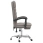 vidaXL Bürostuhl mit Massagefunktion Taupe Stoff vidaXL Bürostuhl mit Massagefunktion Taupe Stoff