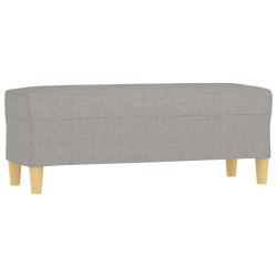 vidaXL Sitzbank Hellgrau 100x35x41 cm Stoff