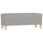 vidaXL Sitzbank Hellgrau 100x35x41 cm Stoff vidaXL Sitzbank Hellgrau 100x35x41 cm Stoff