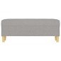 vidaXL Sitzbank Hellgrau 100x35x41 cm Stoff vidaXL Sitzbank Hellgrau 100x35x41 cm Stoff