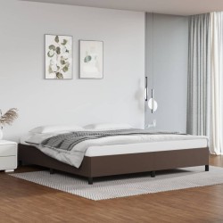 Bettgestell Braun 200x200 cm Kunstleder