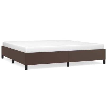 Bettgestell Braun 200x200 cm Kunstleder