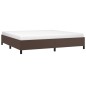 Bettgestell Braun 200x200 cm Kunstleder Bettgestell Braun 200x200 cm Kunstleder